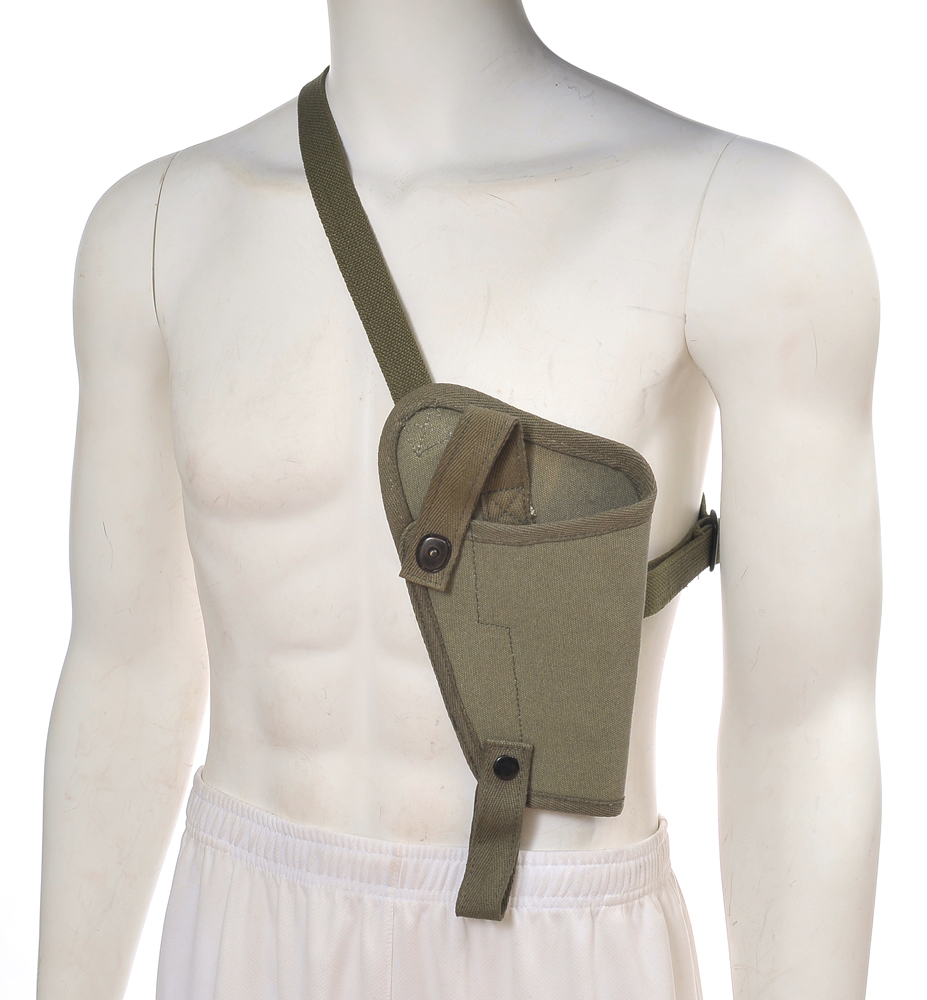 US WW2 M3 OD Canvas Colt 1911 .45 Tanker Shoulder Holster-img-5