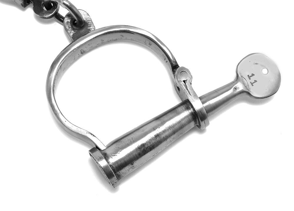 Old West Steel Handcuffs-img-6
