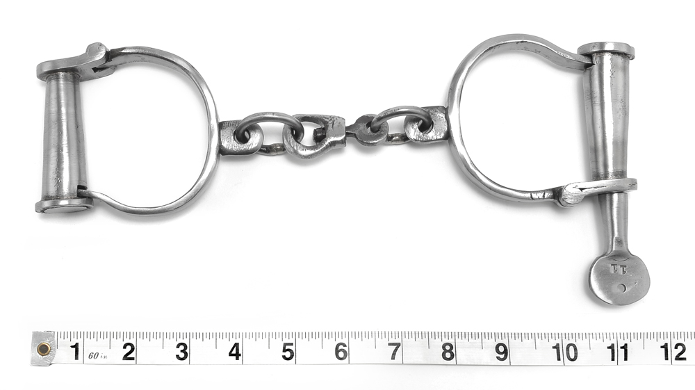 Old West Steel Handcuffs-img-3