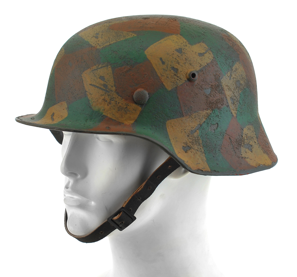 German WW2 M35 SS Splinter Pattern Helmet-img-6