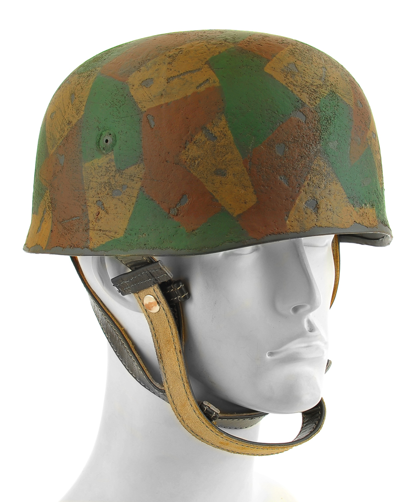 German WW2 M38 Fallschirmjäger Splinter Pattern Helmet-img-2