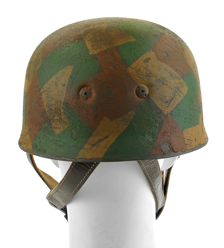 German WW2 M38 Fallschirmjäger Splinter Pattern Helmet-img-1