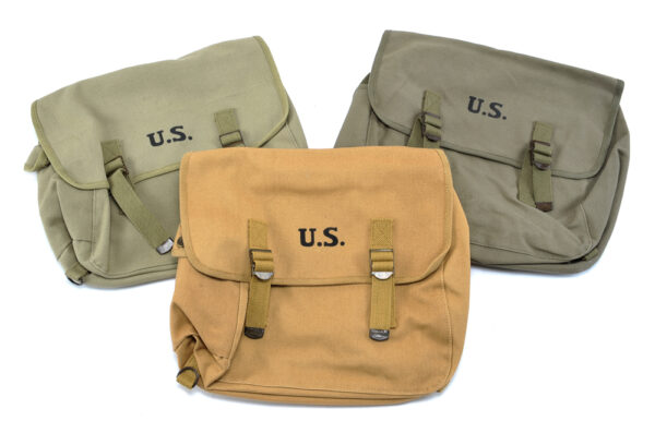 World War Supply US WW2 M1936 Musette Bag with Shoulder Strap Lt OD Marked  JT&L 1943 Shoulder Bag Messenger Bag