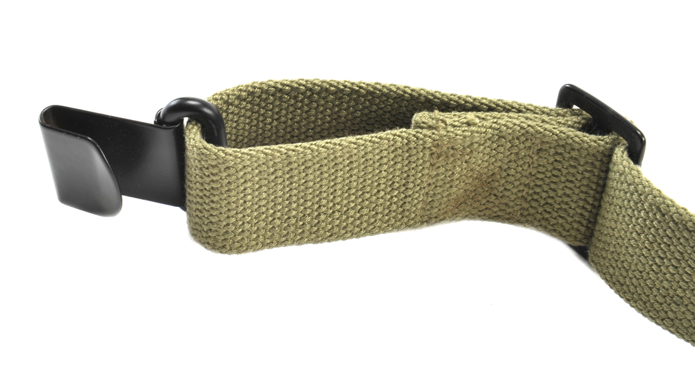 M1 GARAND CANVAS RIFLE SLING with Correct WW2 HARDWARE OD MARKED JT&L® 1944-img-2