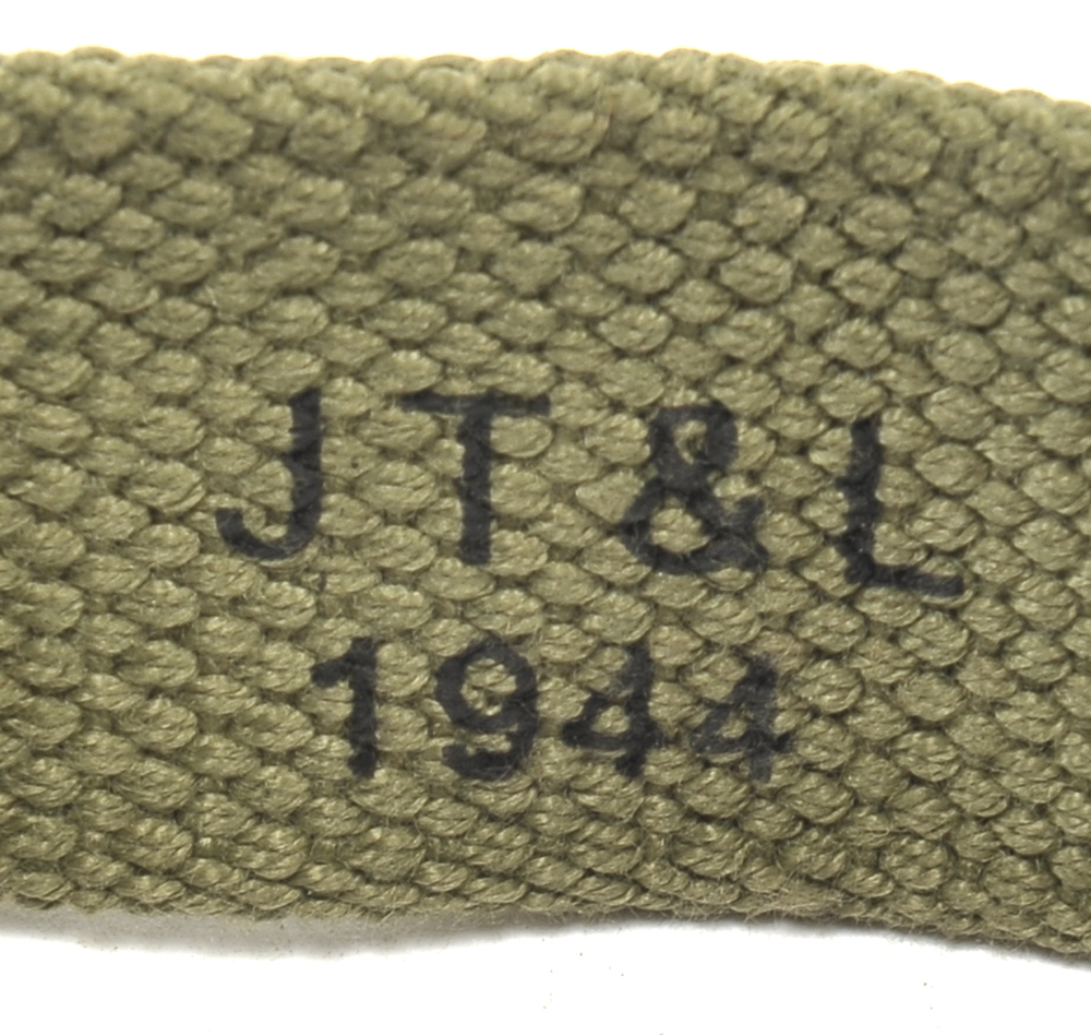 M1 GARAND CANVAS RIFLE SLING with Correct WW2 HARDWARE OD MARKED JT&L® 1944-img-4