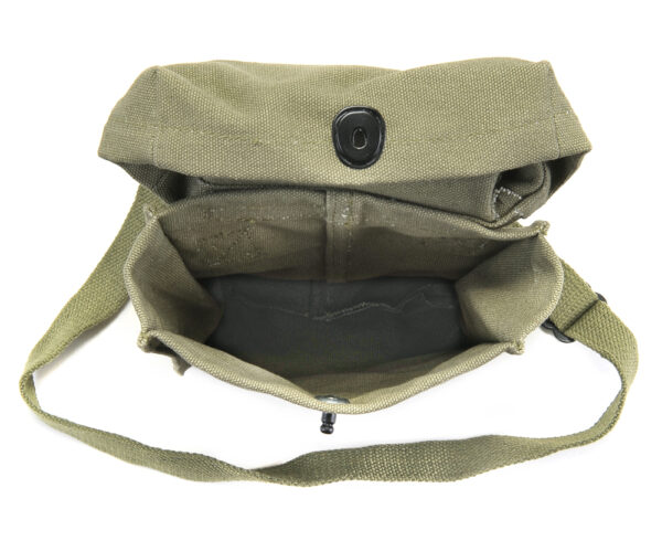 Reproduction U.S. WW2 Thompson Drum Magazine Pouch For .45 ACP – Lt OD Marked JT&L 1943
