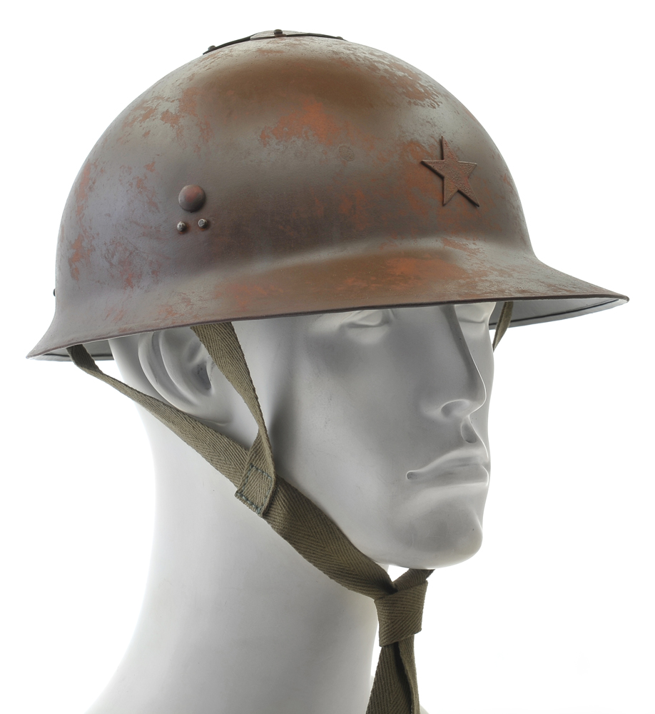 Japanese WW2 Cherry Blossom "Sakura" Army Helmet Hand Aged-img-6