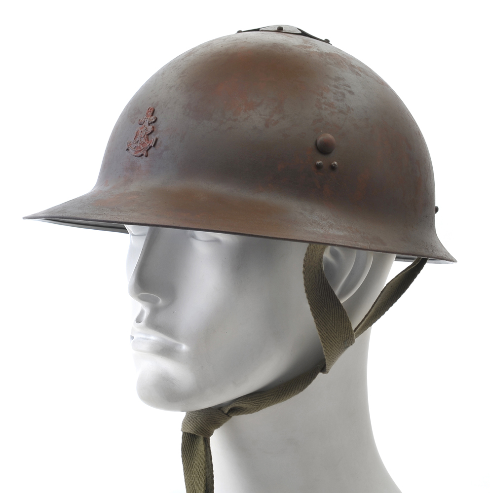 Japanese WW2 Cherry Blossom "Sakura" Navy INLF Helmet Hand Aged-img-6