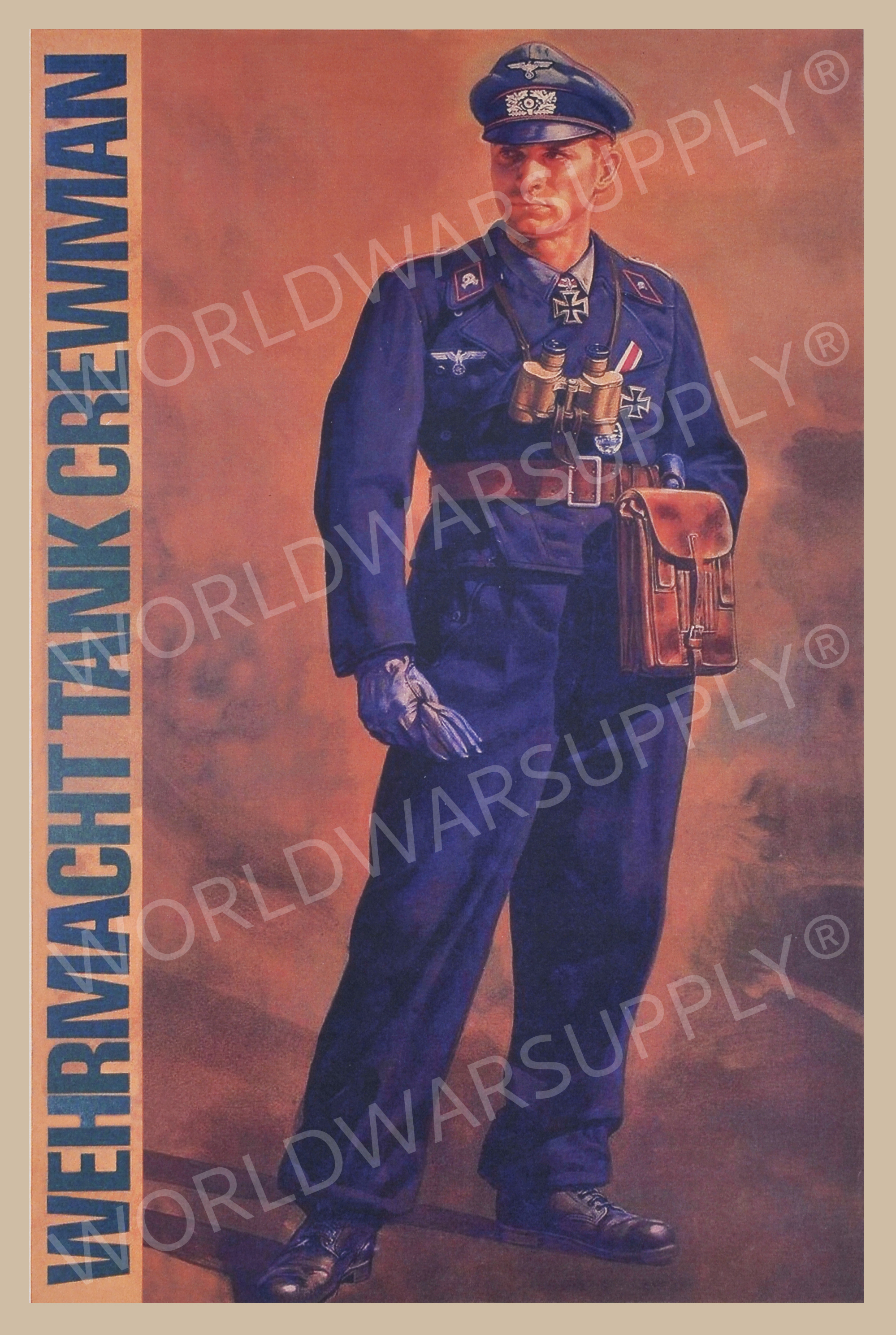 German WW2 Wehrmacht Tank Crewman Poster-img-0