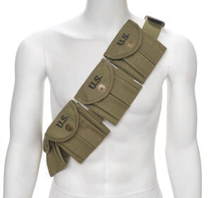 M1 Carbine Bandolier with 10 Magazine Pouches Marked JT&L 1944