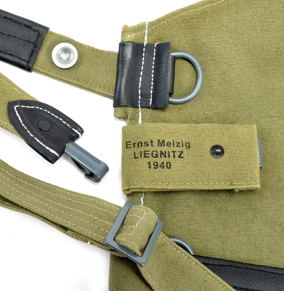 German WW2 M31 Bread Bag with Shoulder Strap Field Green-img-6