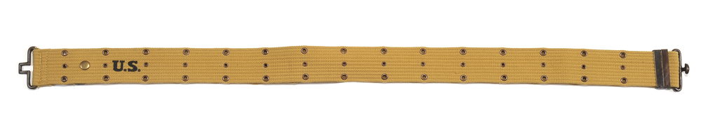 Reproduction WWII M1936 Khaki Canvas Pistol Belt – U.S. Marked