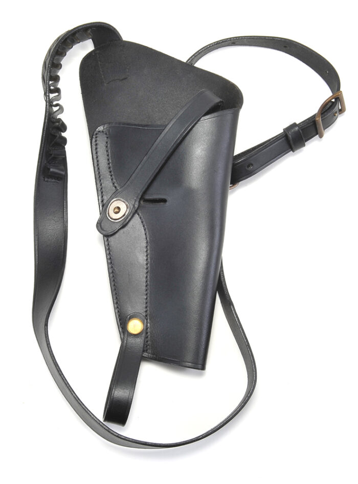 US Victory Revolver Shoulder Holster Brown Leather with Shell loops