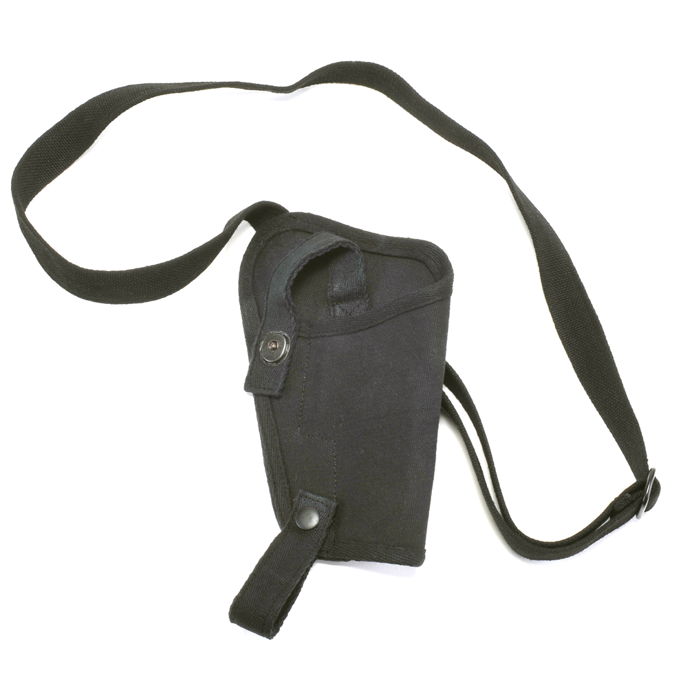 Black Cotton Webbing Tanker Shoulder Holster fits Glock 19-img-7