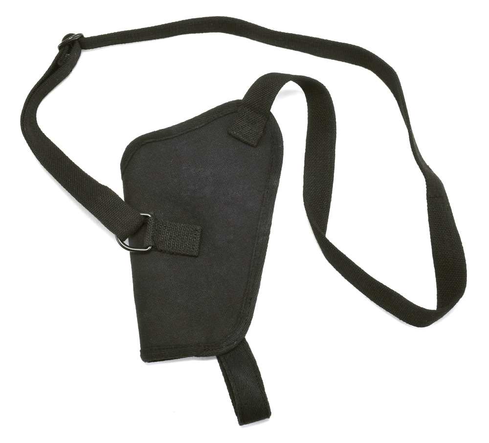 Black Cotton Webbing Tanker Shoulder Holster fits Glock 19-img-3