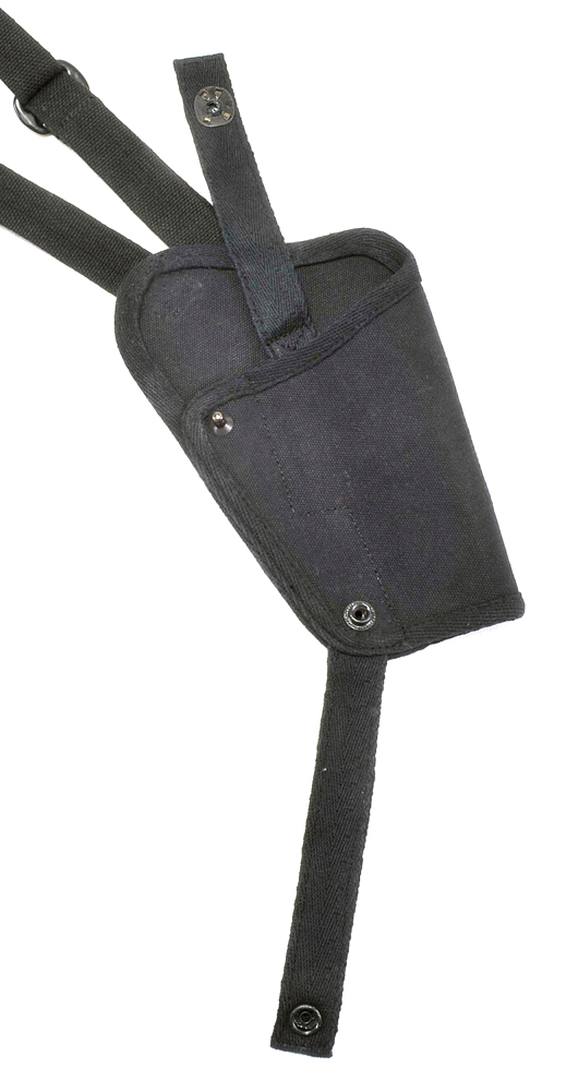 Black Cotton Webbing Tanker Shoulder Holster fits Glock 19-img-5