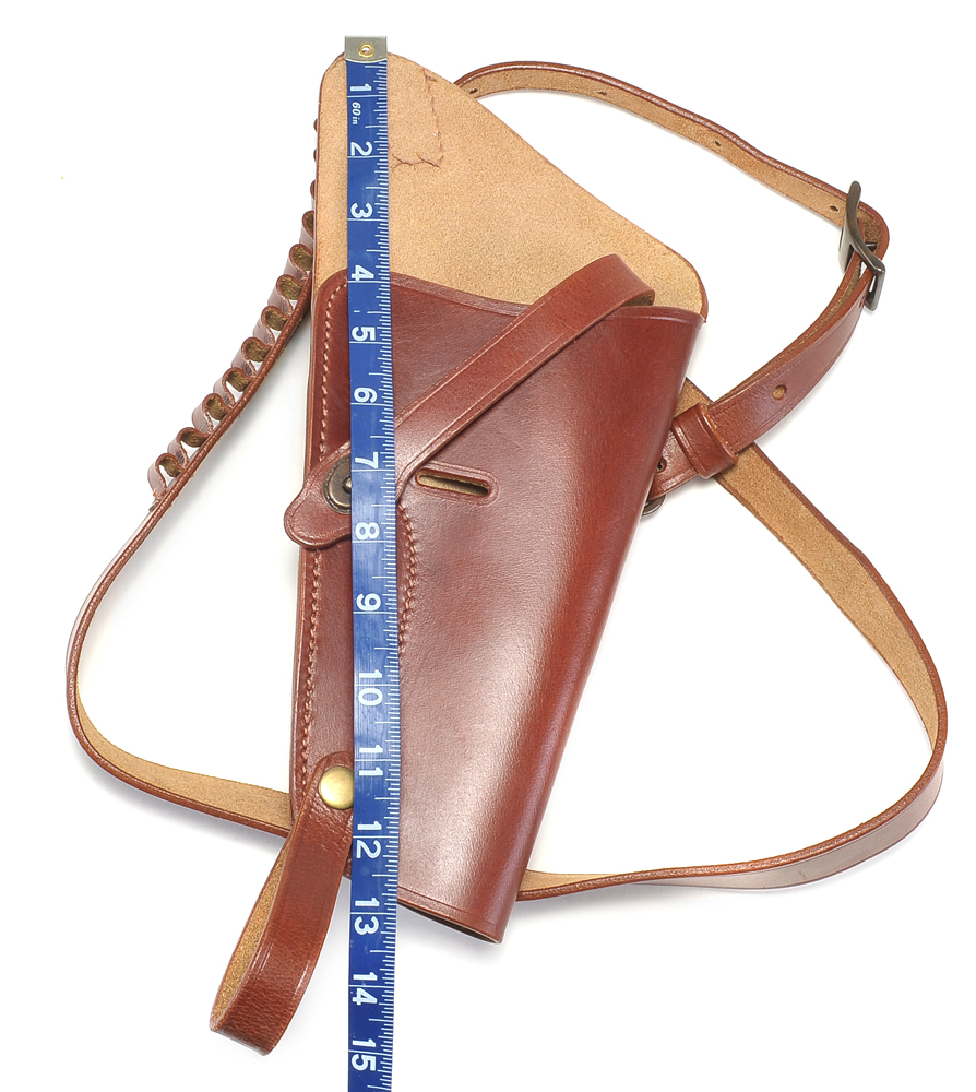 Brown Leather Shoulder Holster Shell loops fits GP100, Python and Model 686-img-1