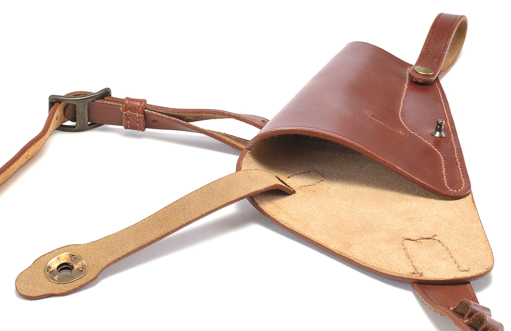 Brown Leather Shoulder Holster Shell loops fits GP100, Python and Model 686-img-6