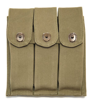 WW2 Rigger Made M1 Carbine 3 Cell Magazine Pouch Marked JT&L 1944