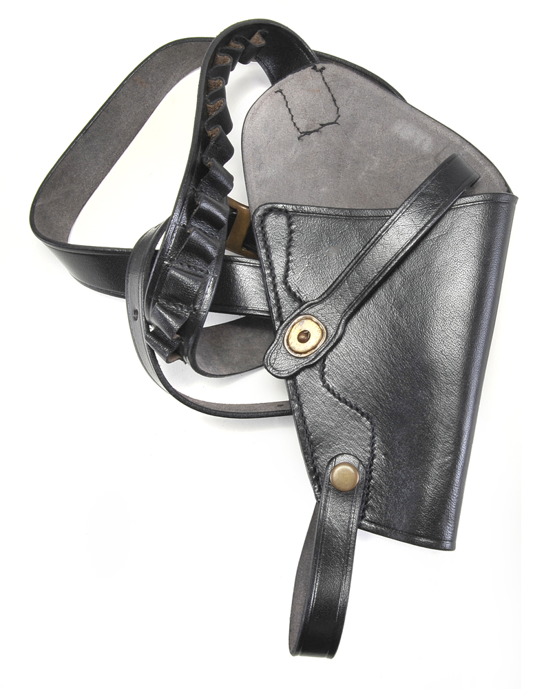 Black Leather Shoulder Holster w loops fits Taurus Judge 3" and 2" Defender-img-6