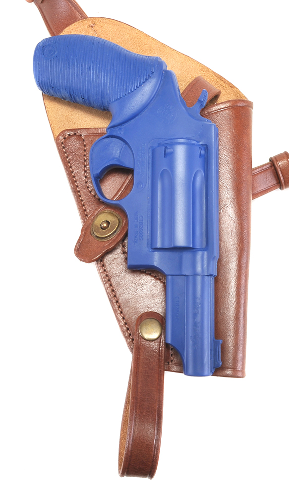 Brown Leather Shoulder Holster w loops fits Taurus Judge 3" and 2" Defender-img-6
