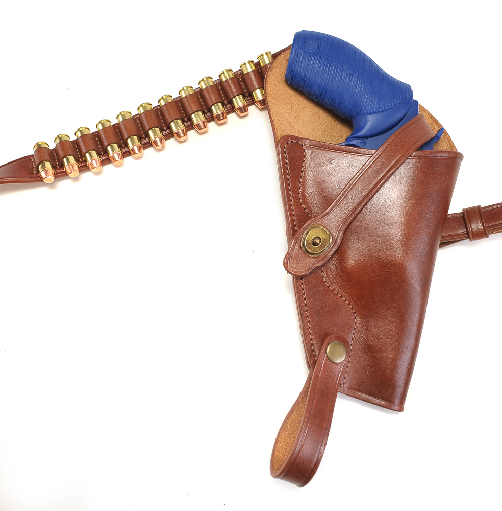 Brown Leather Shoulder Holster w loops fits Taurus Judge 3" and 2" Defender-img-3