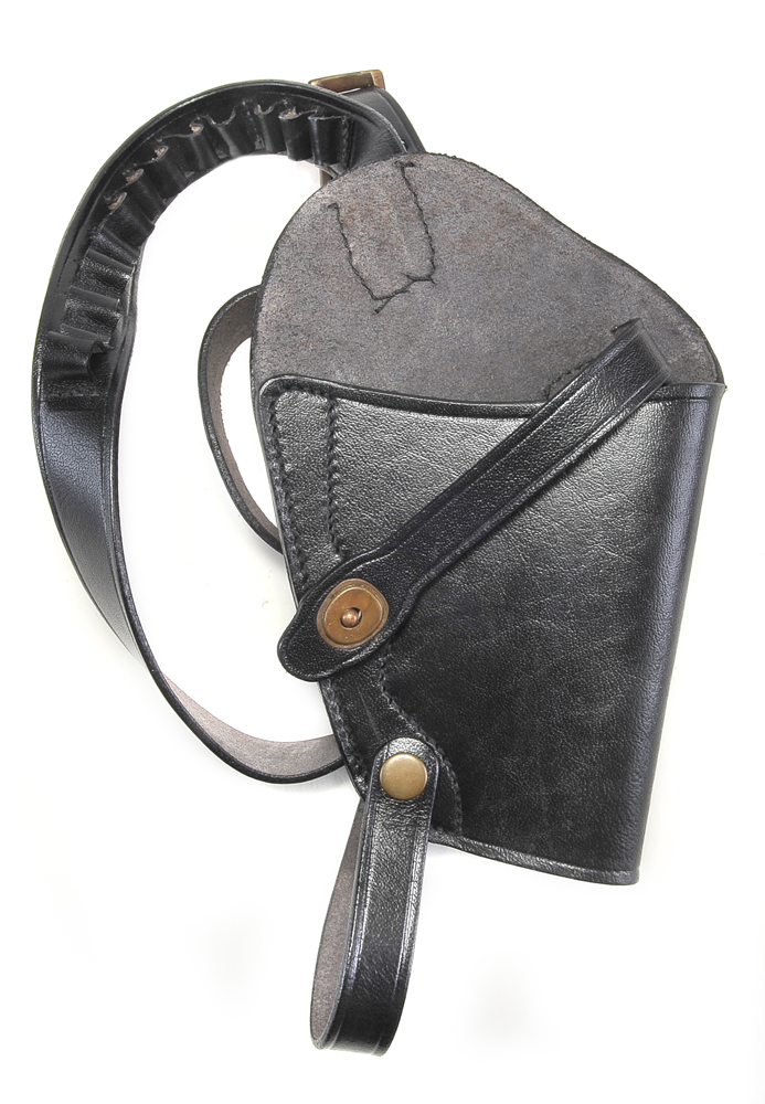 Black Leather Shoulder Holster with Shell loops fits Public Defender Poly-img-6