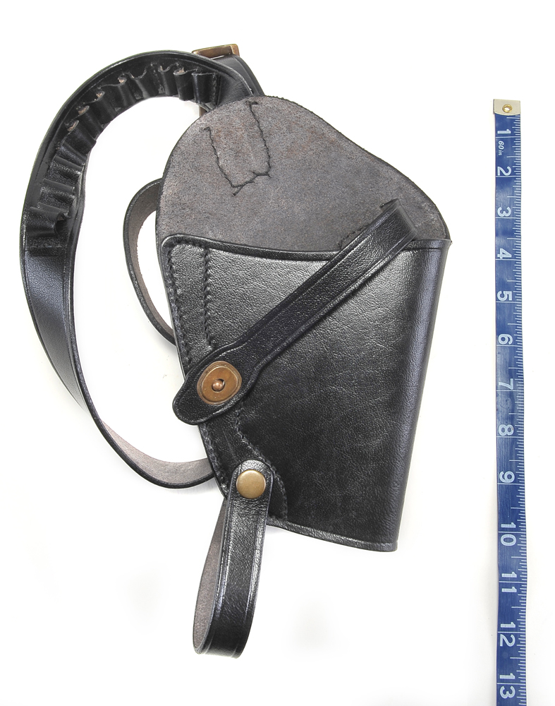 Black Leather Shoulder Holster with Shell loops fits Public Defender Poly-img-2