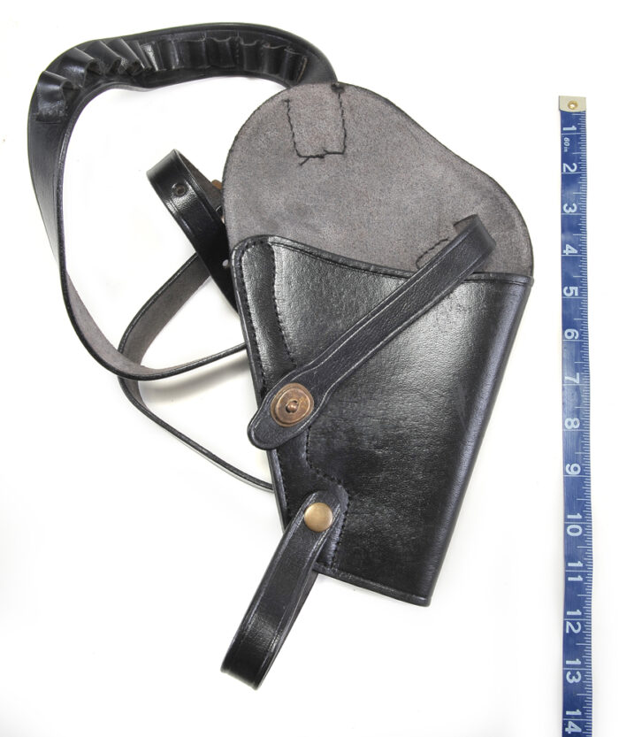 Black Leather Shoulder Holster with Shell loops fits Smith & Wesson
