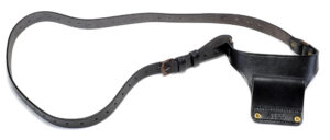 Black Leather Universal Wire Hanger Shoulder Holster Adapter