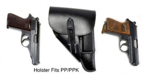 Premium Black Leather Walther PP/PPK Holster