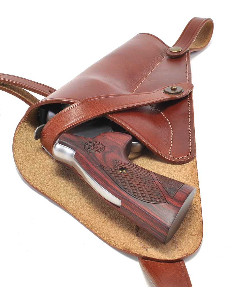 Brown Leather Shoulder Holster With Shell Loops Fits S&W 629 N Frame 44 Mag-img-4