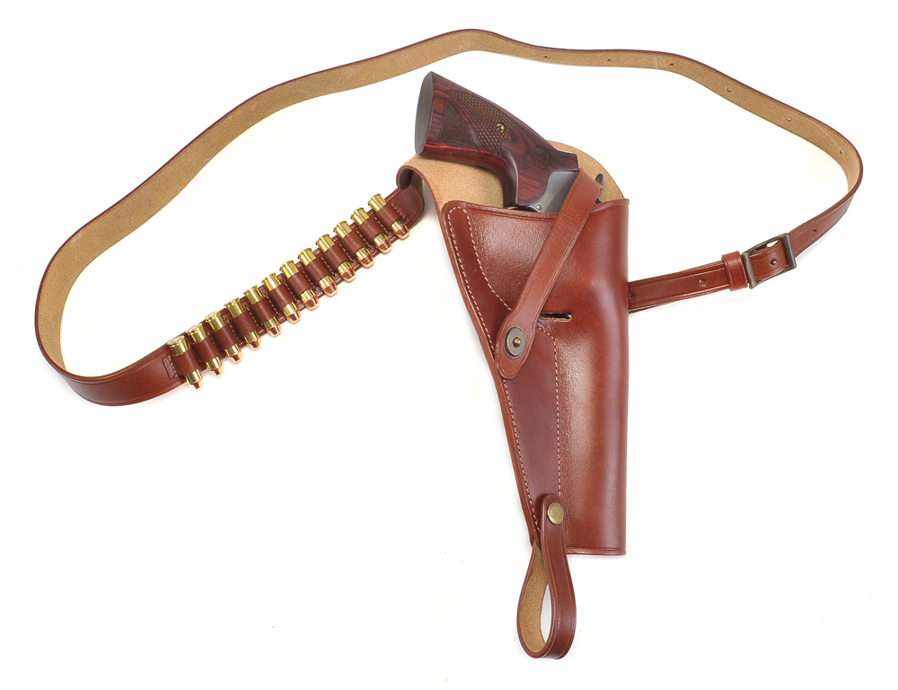 Brown Leather Shoulder Holster With Shell Loops Fits S&W 629 N Frame 44 Mag-img-3