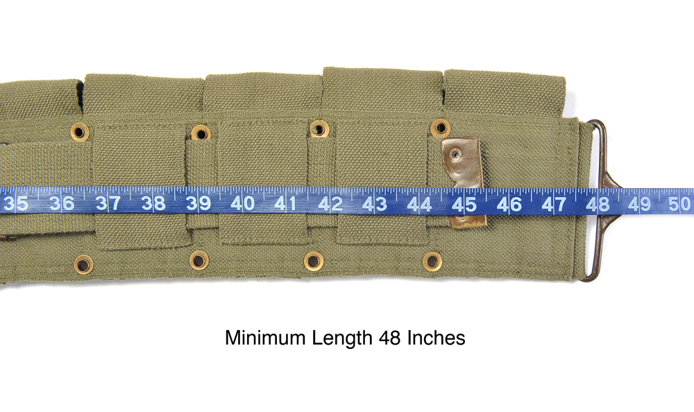 XXL WW2 U.S. M1923 Cartridge Belt Dark OD will fit 48" to 70" Marked JT&L-img-6