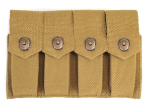 US WW2 Rigger Made M1911 .45 4 cell Magazine Pouch marked JT&L 1942