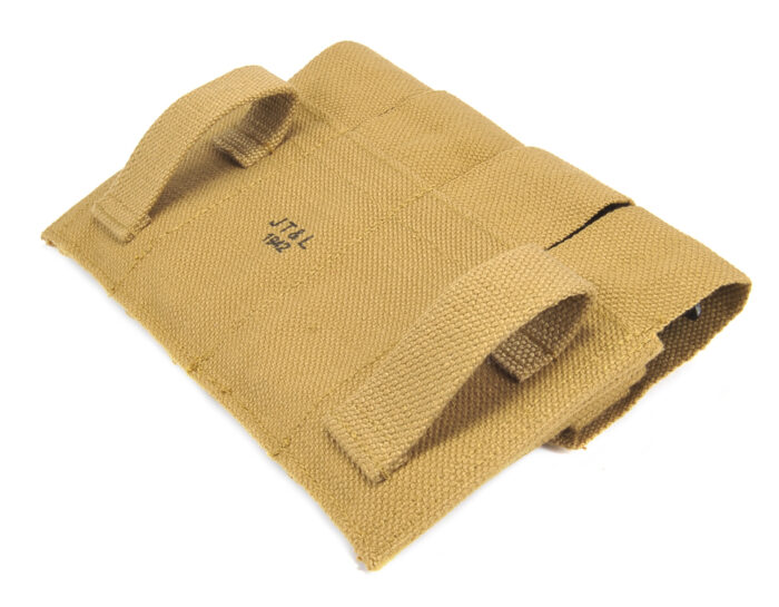 US WW2 Rigger Made M1911 .45 4 cell Magazine Pouch marked JT&L 1944