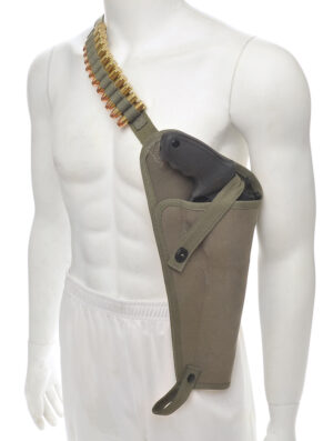 Canvas Shoulder Holster With Shell Loops Fits Smith & Wesson X Frame and Taurus Raging Hunter