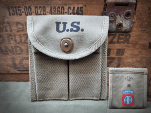 82nd Airborne M1 Carbine Buttstock Type Pouch OD Marked JT&L® 1944