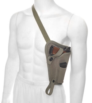Canvas Shoulder Holster with Magazine Pouch fits Browning Hi Power Springfield Armory SA-35 EAA Girsan MC P35