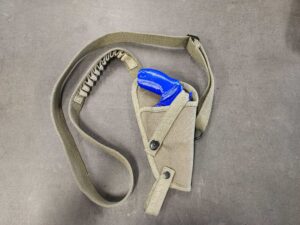 Canvas Leather Shoulder Holster with Shell loops fits Taurus Judge 3″ barrel and 2″ barrel Public Defender Production Model