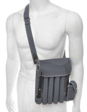 German WW2 Fallschirmager MP40 Magazine Pouch with Shoulder Strap Luftwaffe Blue