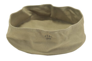 US WWII Canvas Collapsible Wash Basin Marked JT&L 1944