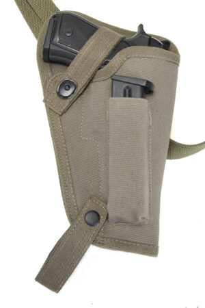 OD Canvas M3 Shoulder Holster with Magazine Pouch fits Beretta 92FS