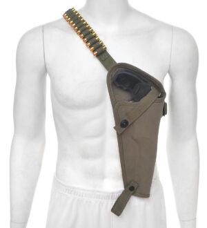 Canvas Shoulder Holster with Shell loops fits Taurus Judge 6.5″ Barrel