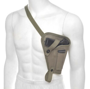 OD Canvas M3 Tanker Shoulder Holster with Magazine Pouch Marked JT&L fits T33 Tokarev and Zastava M57