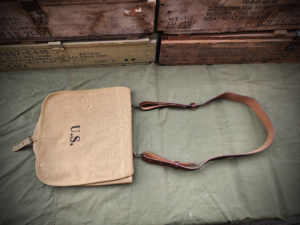 U.S. Spanish American War M1878 Haversack with Leather Shoulder Strap and Ration Bag
