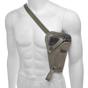 OD Canvas M3 Tanker Shoulder Holster with Magazine Pouch Marked JT&L fits Walther P38 P1 OD Canvas M3 Tanker Shoulder Holster with Magazine Pouch Marked JT&L fits Walther P38 P1