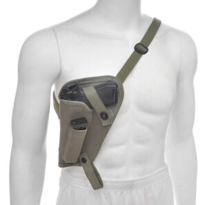 OD Canvas M3 Tanker Shoulder Holster with Magazine Pouch fits Beretta 92FS and Taurus 92 Left Hand