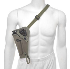 OD Canvas M3 Tanker Shoulder Holster with Magazine Pouch Marked JT&L fits Walther P38 P1 Left Hand