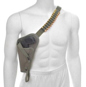 Canvas Shoulder Holster with Shell loops fits Taurus Judge Magnum with 3″ Cylinder Left Hand